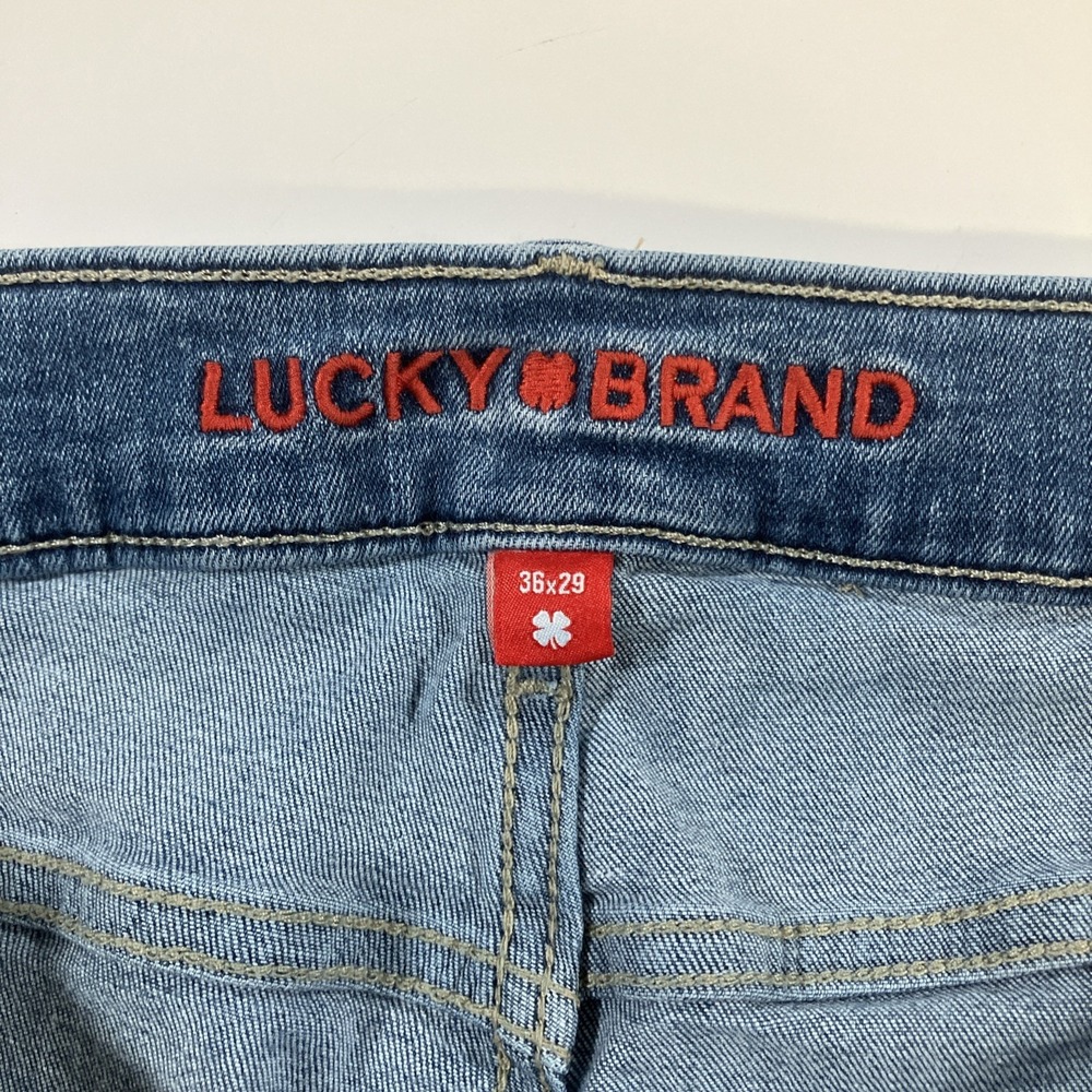 Lucky Brand 223 Straight Jeans Mens 36x29 Medium Wash Stretch Denim - Picture 14 of 16